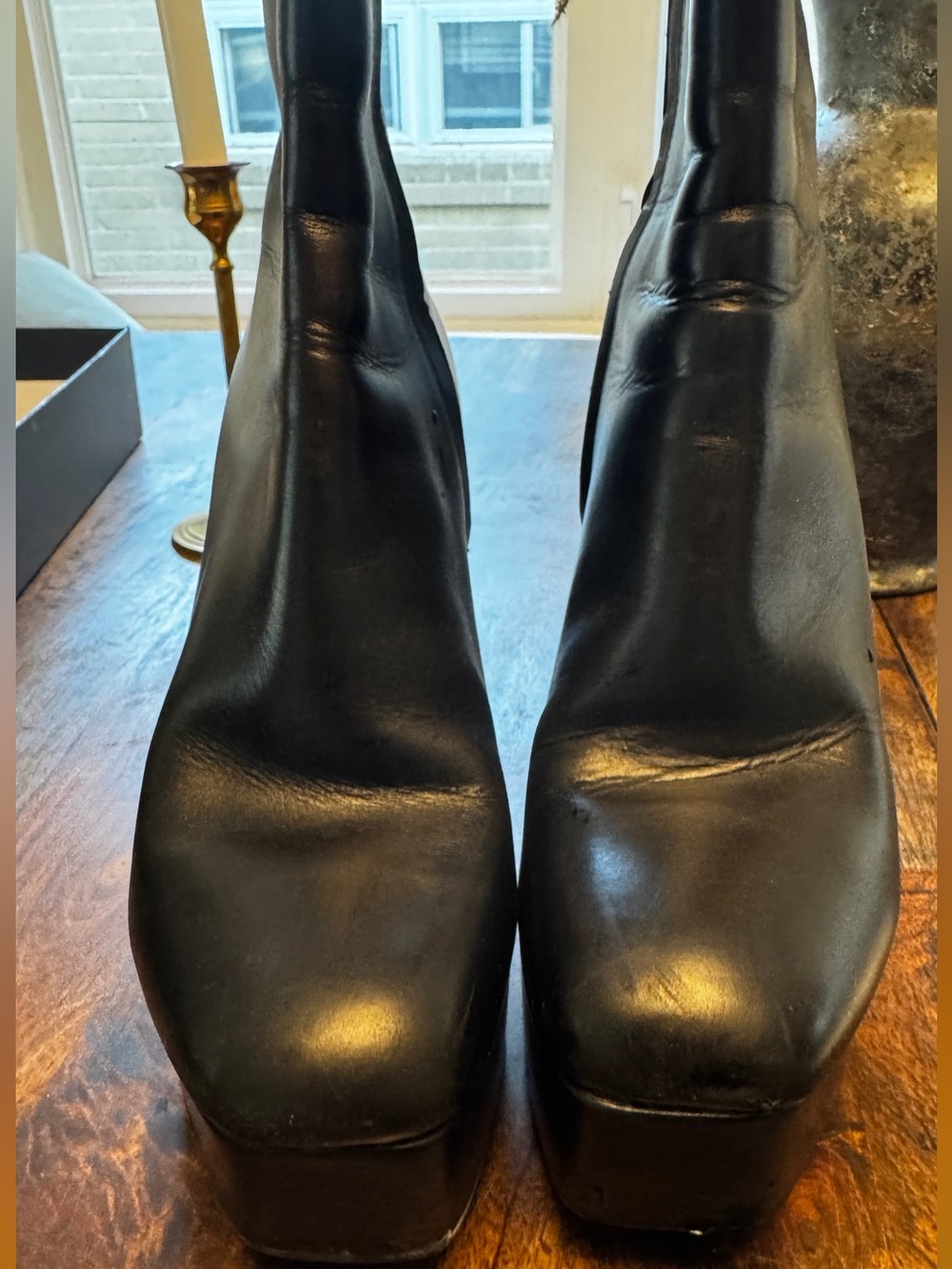 Black Alexander Wang Platform Ankle Boots - Picture 9 of 15